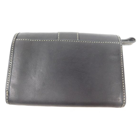 Vintage Coach Leatherware Black Leather Bi-Fold Wallet - Picture 2 of 8